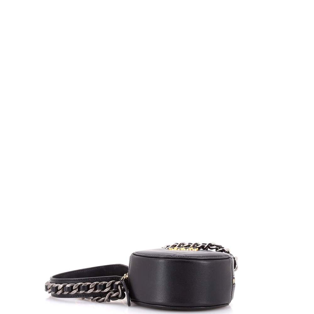 Chanel 19 Round Clutch With Chain #243936C25B - Picture 4 of 6